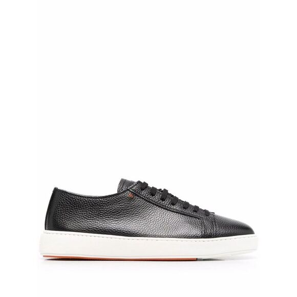 Santoni Black Trainers - Low-Tops Men